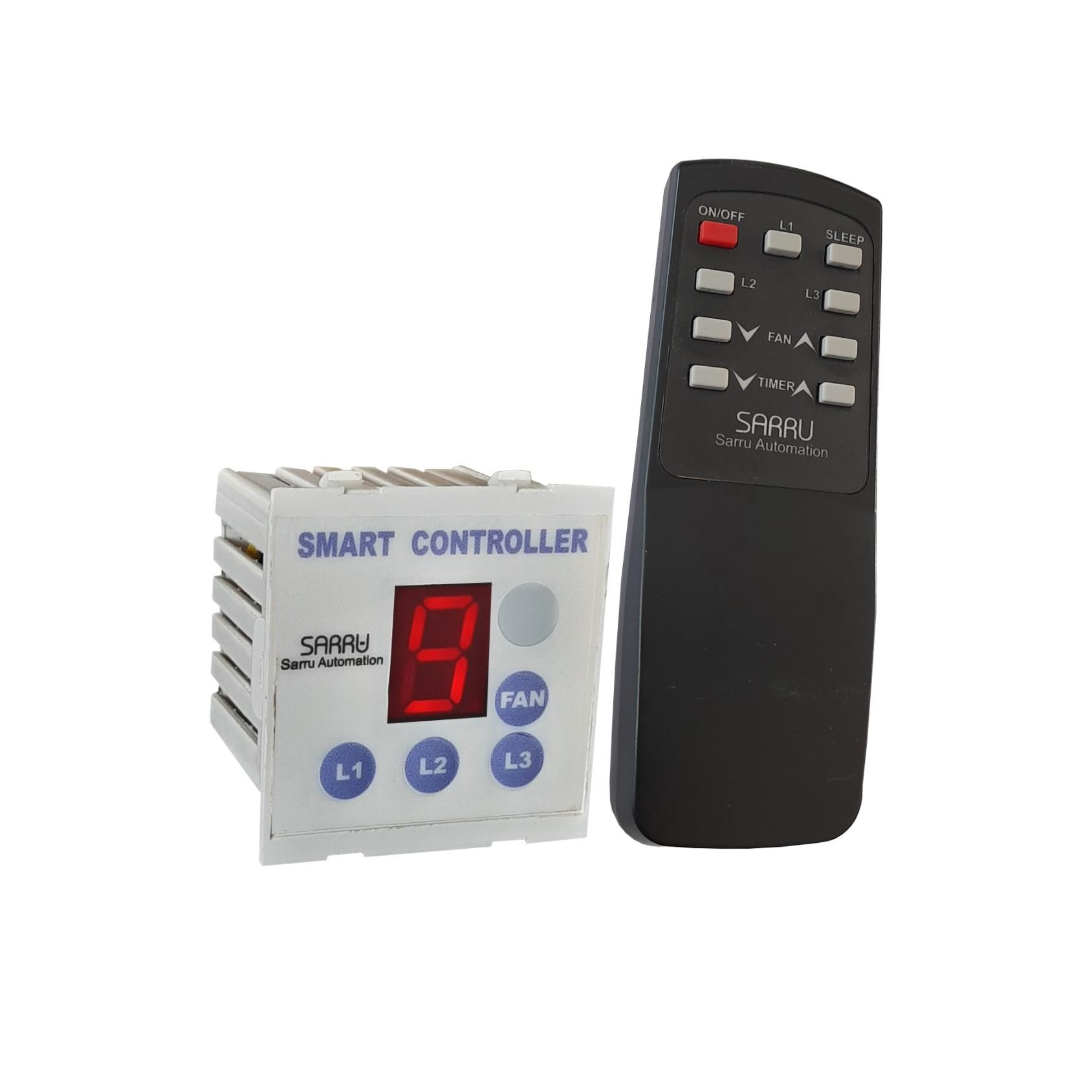 SARRU Fl3 For 1 Fan And 3 Lights. One Remote Ceiling Fan Regulator Wit