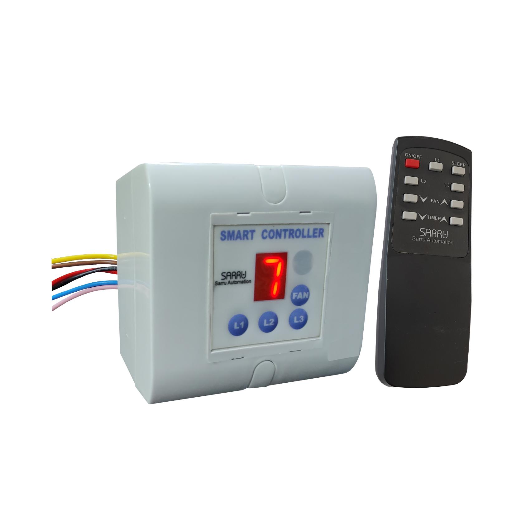 SARRU RSB 4 in 1 Remote Switch Board having 1 Smart Electronic Remote 