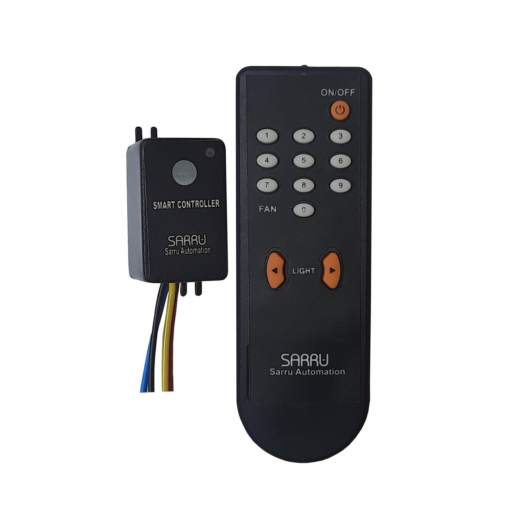 SARRU FL1 Electronic One Remote Fan Regulator and One Remote Light On/